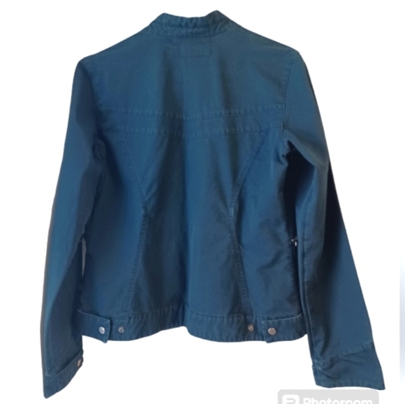 Columbia Convert Board Wear Distressed Denim Bomber Jacket - Picture 3 of 14